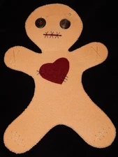 Handmade Felt VOODOO DOLL ~ Stuff Your Own Voodoo Poppet ~ Witchcraft ~ Hoodoo