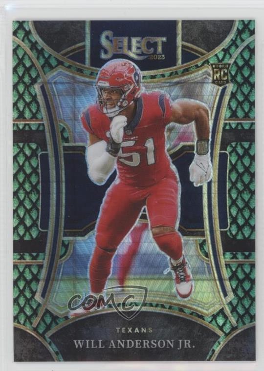 2023 Panini Select Suite Level Dragon Scale Prizm /70 Will Anderson Jr Rookie RC