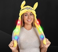 MINION Flapping Blinking MINION Light Up Moving Ears Plush Hat