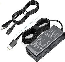 Universal 65W 45W USB C Laptop Charger for Lenovo Thinkpad/Yoga/Chromebook ADLX6