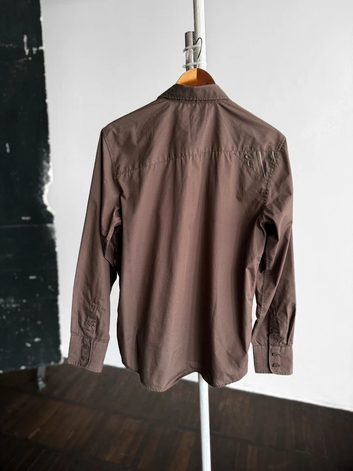 Rip Curl Hombres Marrón Bordado Logo Manga Larga Camisa Abotonada Talla - S/M - Imagen 3 de 4