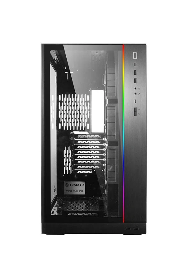 LIAN LI O11 XL Black Aluminum / Steel / Tempered Glass ATX Tower Case - Image 3 of 4