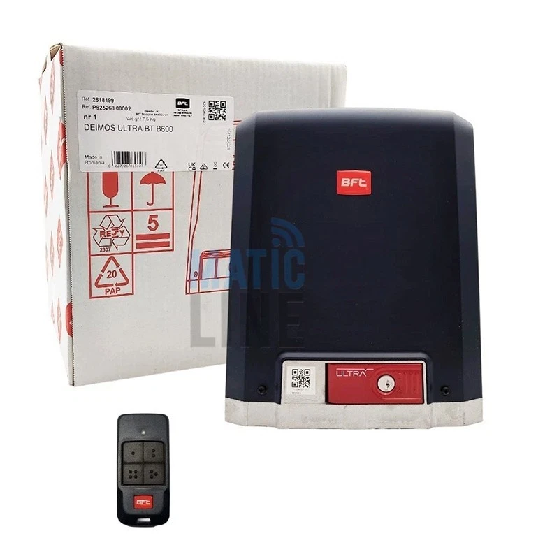 BFT DEIMOS ULTRA BT B600 Moteur 24V Coulissant 600 Kg Avec Télécommande 2618199