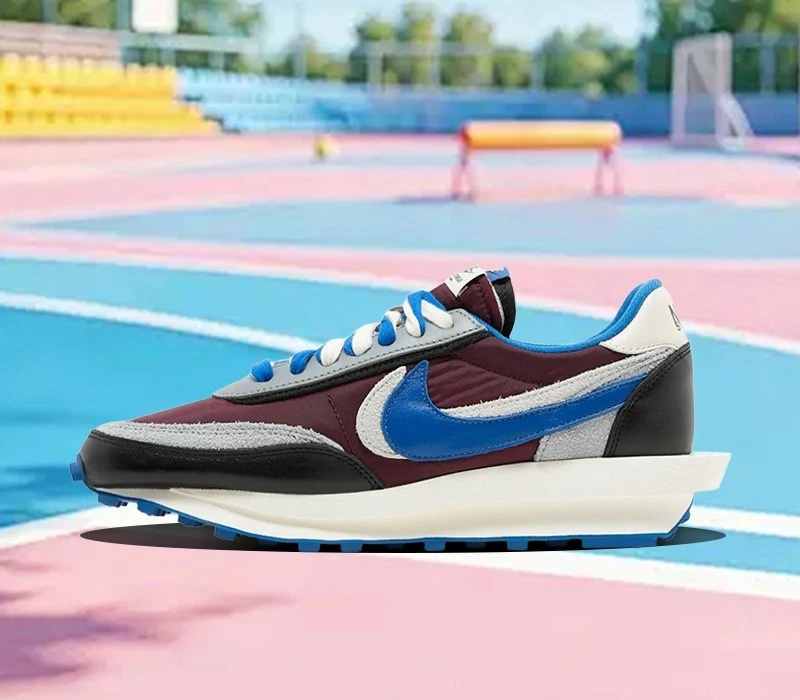 sacai x Undercover x Nike LDWaffle Night Maroon Team Royal for