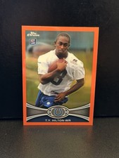 2012 Topps Chrome - T.Y. Hilton #168 Orange Refractor (RC)