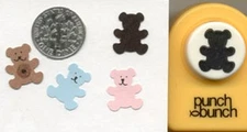 Small BEAR Shape Paper Punch by Punch Bunch Quilling-Scrapbooking-Cardcraft 