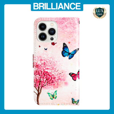 Brilliance LUX iPhone 13 Pro Max Flip PU Leather Wallet 3D Print Cartoon Case