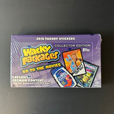 WACKY PACKAGES GO TO THE MOVIES COLLECTOR BOX *SEALED* Garbage Pail Kids