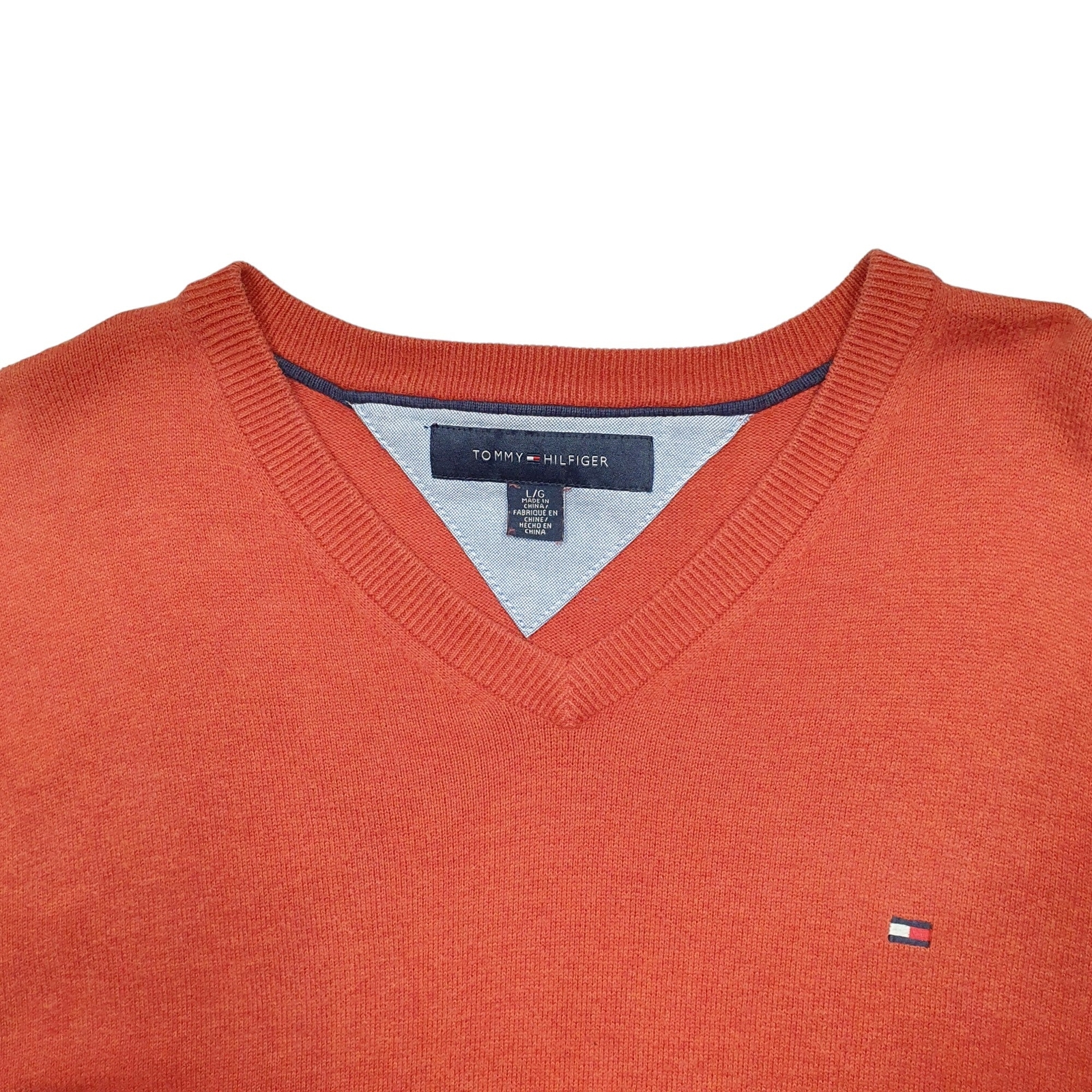 TOMMY HILFIGER Crewneck Knit Jumper Sweatshirt Mens L image 2