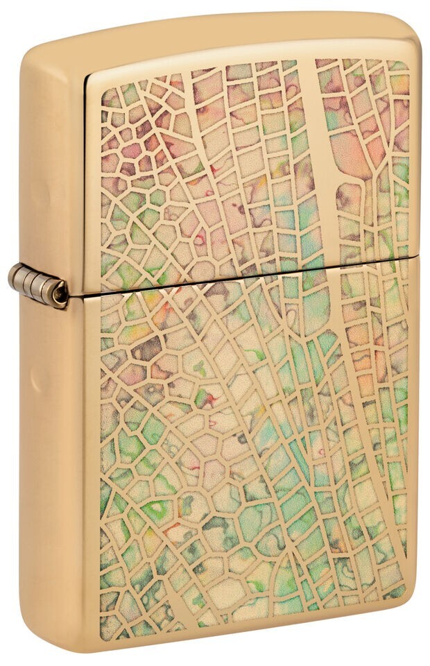 Zippo Dragonfly Wing Design High Polish Brass  46006