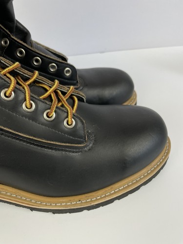 Stivali da lavoro Red Wing 4919 punta in acciaio neri in pelle uomo 10 D - Foto 11 di 15