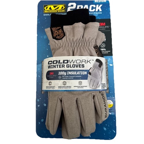MECHANIX WEAR DURAHIDE ISOLIERTE FAHRER KALTARBEIT WINTER ARBEITSHANDSCHUHE 2 PAAR NEU - Bild 6 von 8
