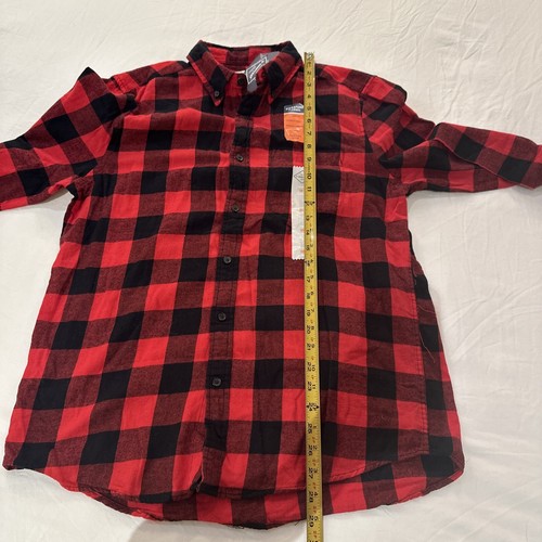 Red Buffalo Check Flannel St. John's Bay Button Up Shirt Womens Medium NWT - Picture 9 of 9