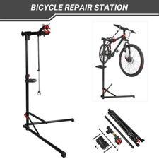 Bike Cycle Bicycle Repair Work Stand Maintenance Station Rack Height Adjustable