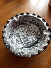 Antique Vintage Hand Painted Ashtray/bowl