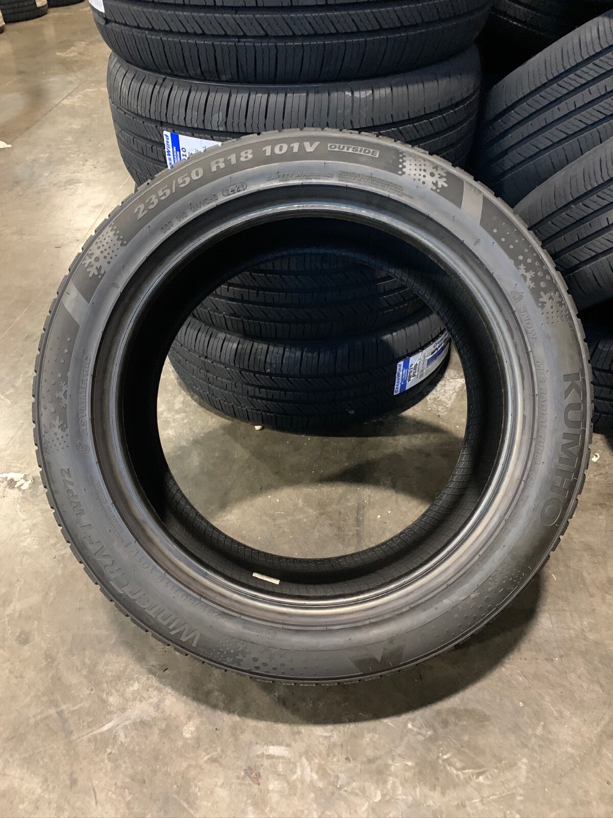 2 New 235 50 18 Kumho WinterCraft WP72 Snow Tires eBay