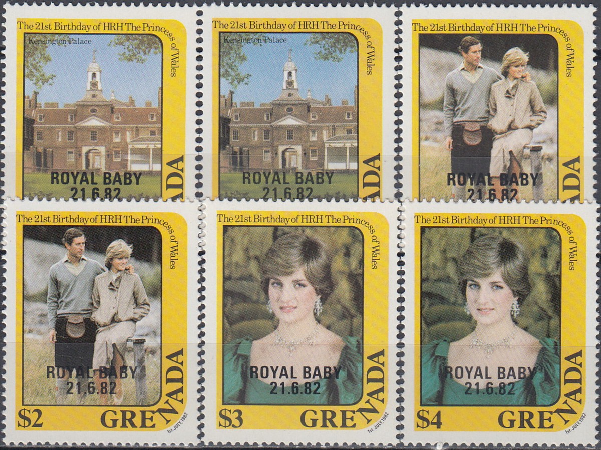 Grenada 21st Birthday Diana Princess of Wales Royal Baby O/P 1982