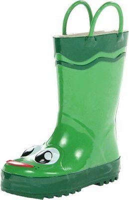 New Frog Western Chief Kids Rain Snow Boots Shoes Green Girl Boy 2 youth 