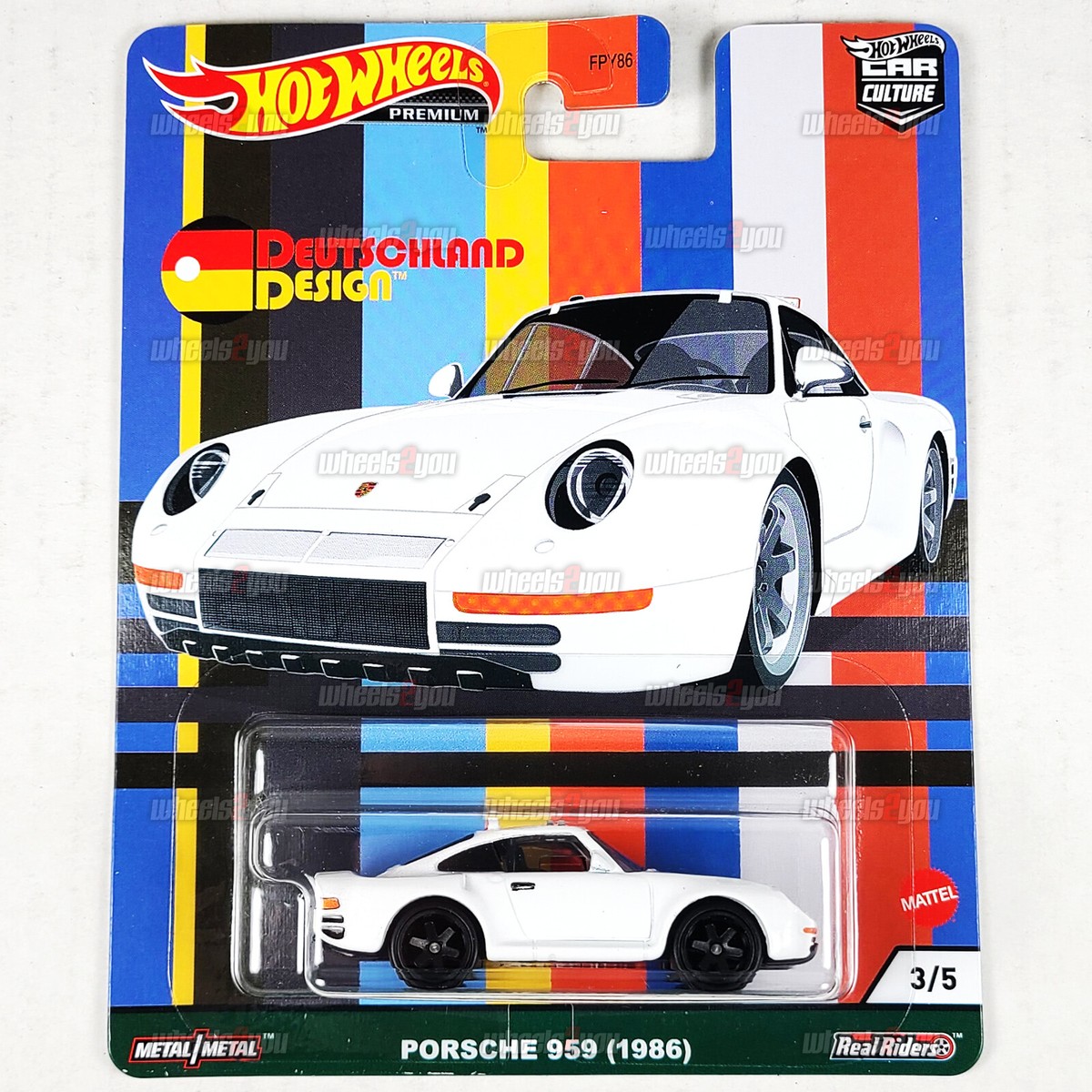 ミニカー Porsche 959 Hot Wheels PORSCHE 959 1986 - Deutschland Design - Car Culture 1