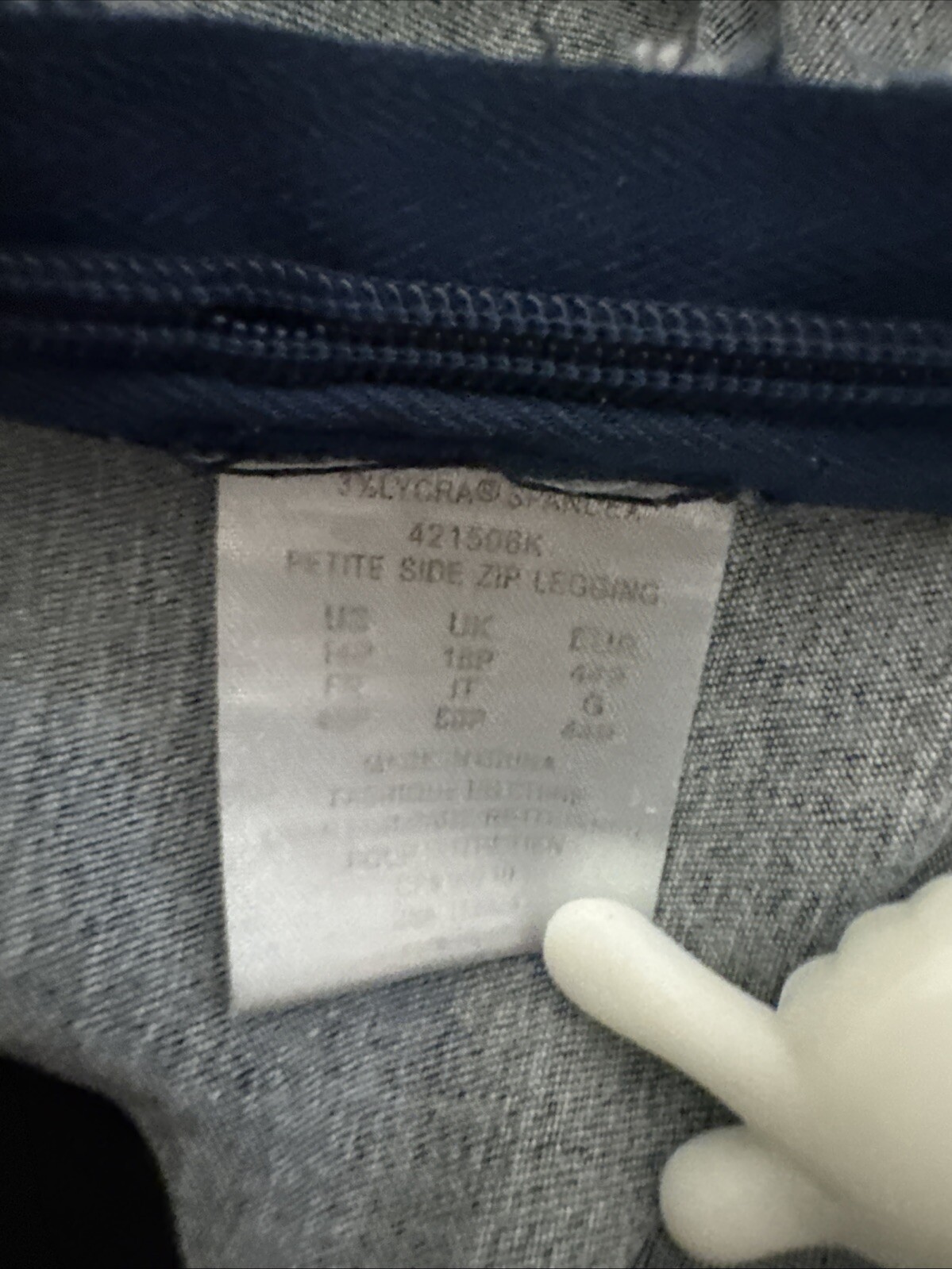 FDJ French dressing jeans side zip stretch elastic waist SZ 14