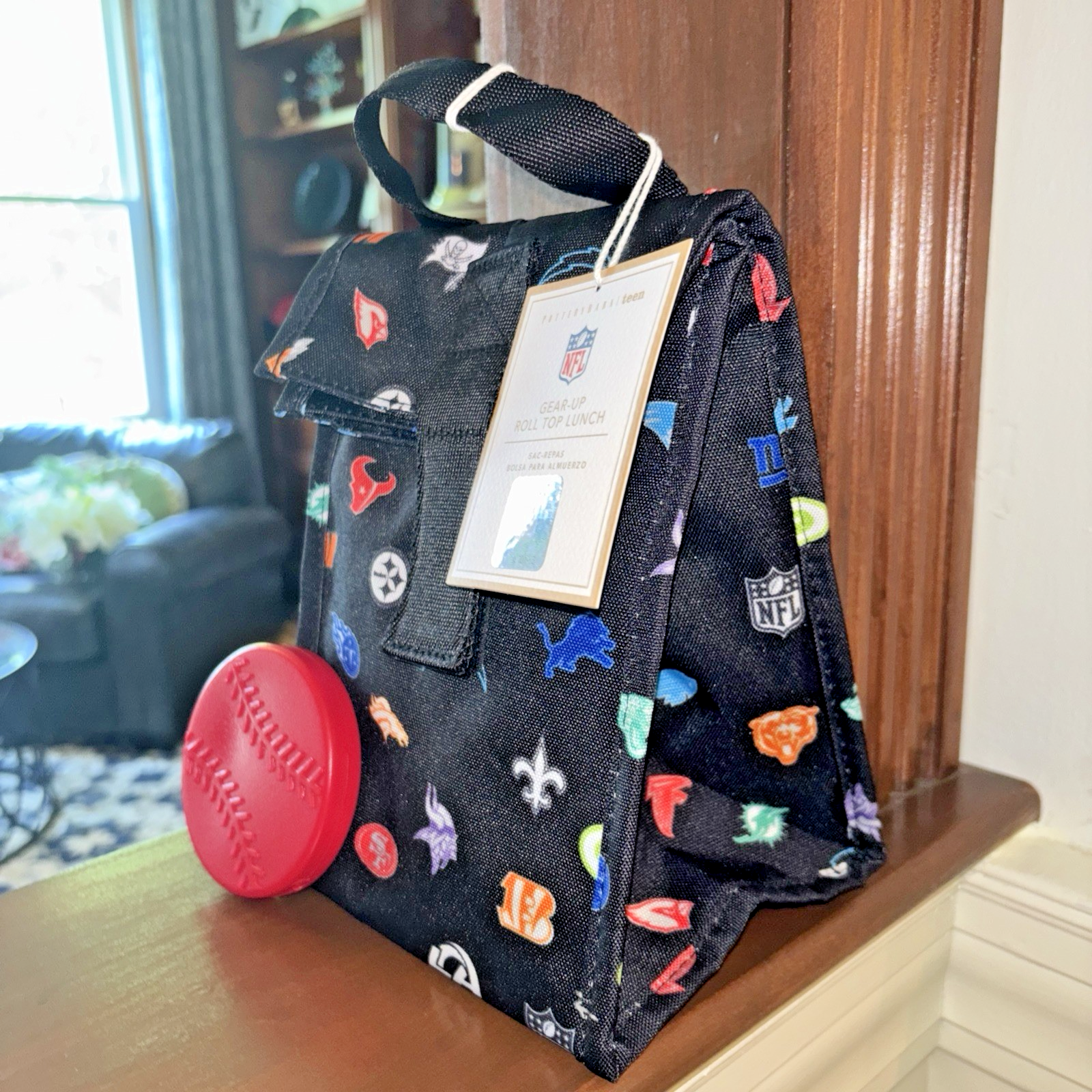 PONY ZAINO GRANDE Pottery Barn scuola calcio baseball pranzo sport BORSA NFL BAMBINO.