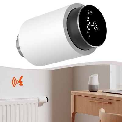 Für Zigbee kompatibles intelligentes Heizkörperventil mit App-Steuerung und le