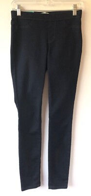 Maison Jules Womens Everyday Skinny Mid Rise Jeans Jeggings Dark Blue US size S