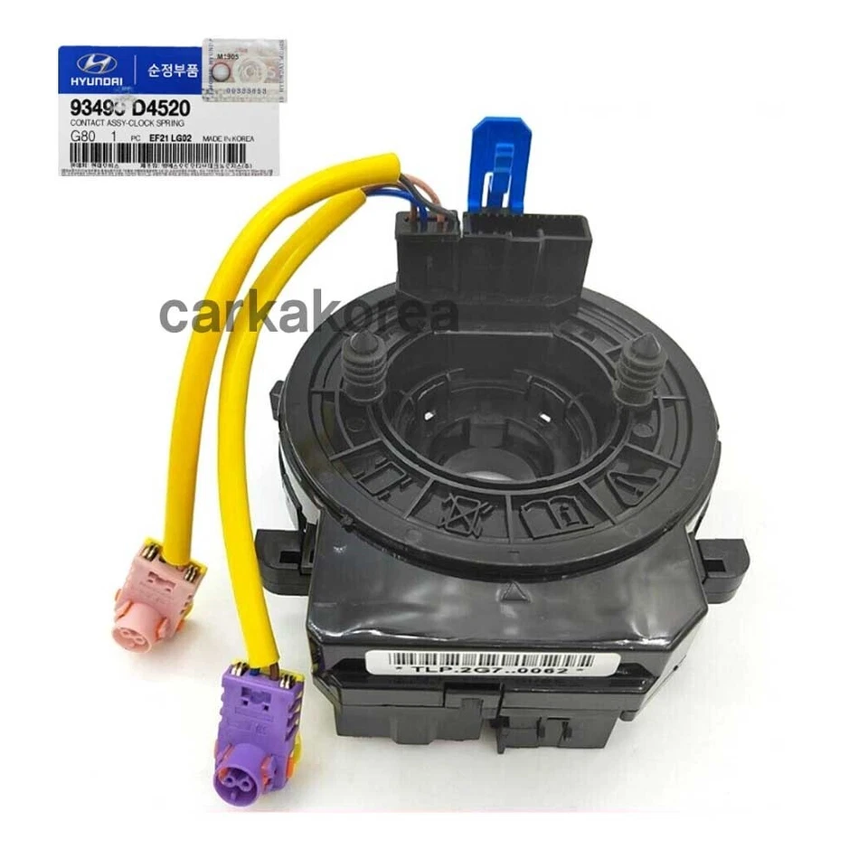 Reloj de rueda genuino 93490D4520 resorte sin calefacción para KIA CADENZA 3,3 L 2017-2020 Foto 2 de 4