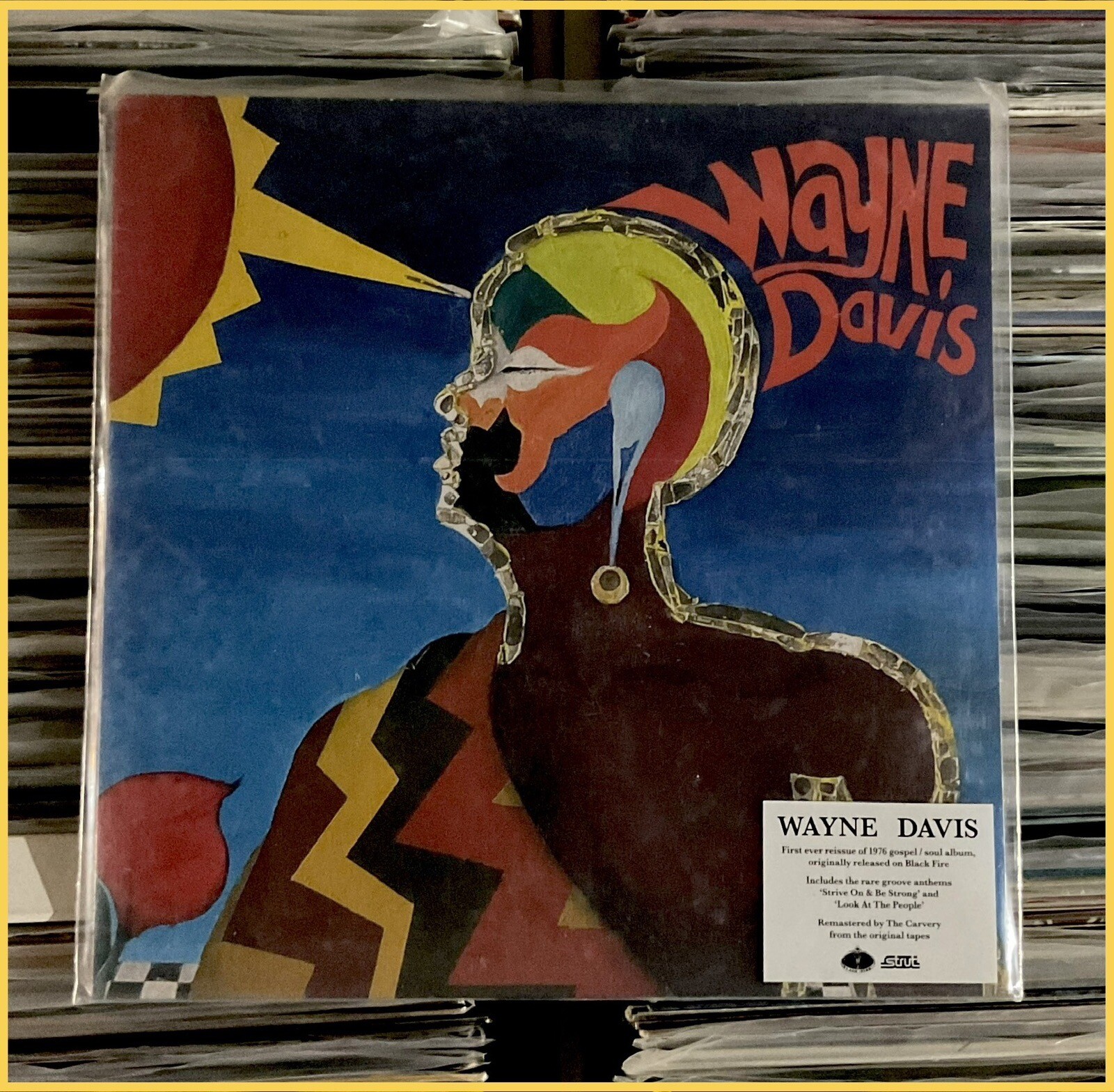 Wayne Davis-Self Titled LP On Vinyl Funk Gospel Soul Lost 1976 LP Strut Records