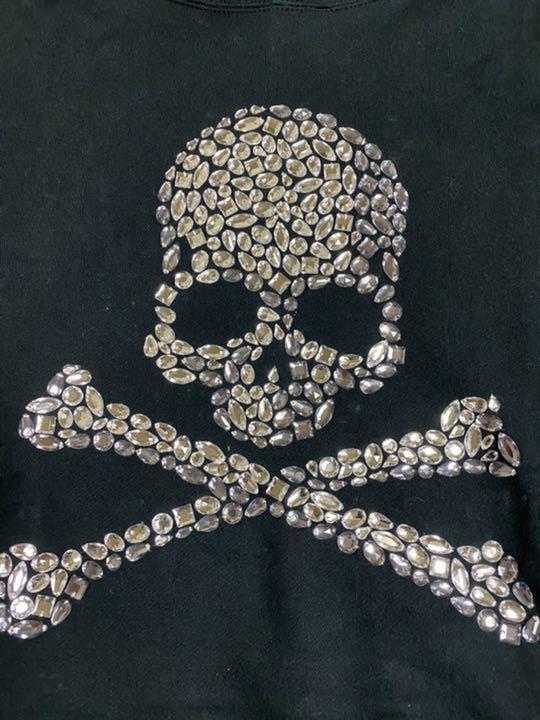 MASTERMIND JAPAN Swarovski Beads Short Sleeve Hoodie men Size L