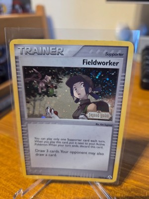 Pokemon Trainer Fieldworker Reverse Holo EX Legend Maker 73/92