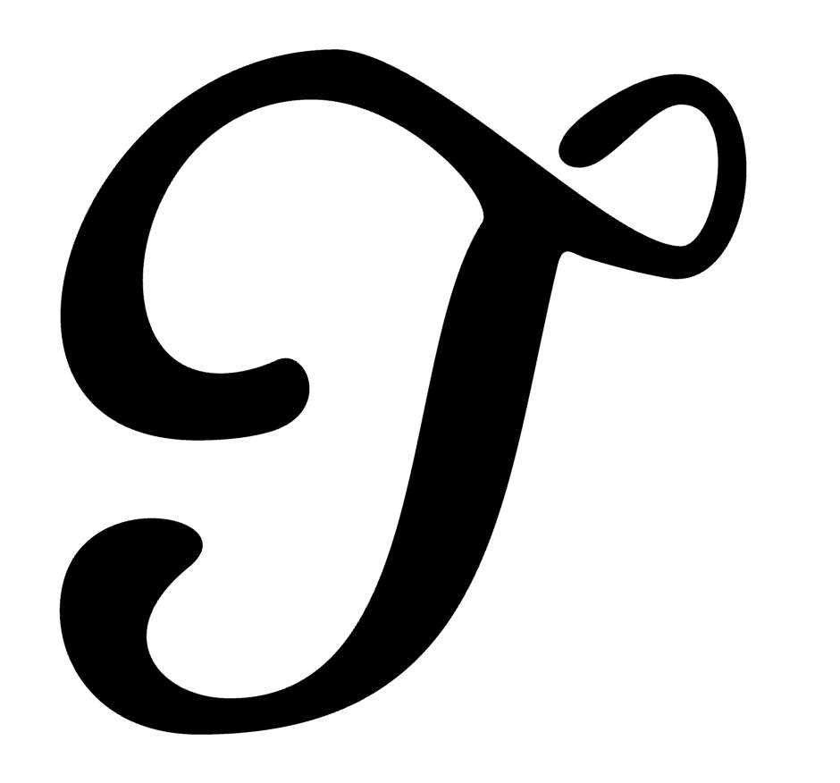 T Monogram Initial Letter Morning Font Vinyl Decal Sticker For Home Cup a1605
