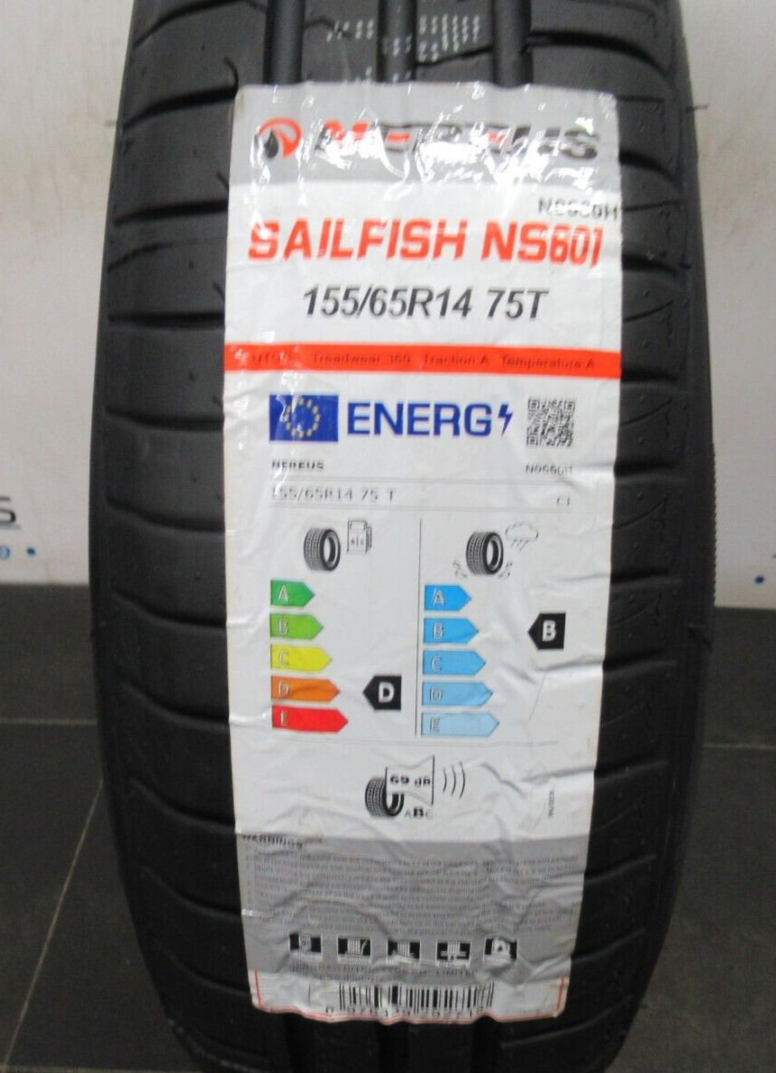 X4 155/65R14 155 65 14 75T NEREUS NS601 NEW TYRES *AMAZING 'B' WET GRIP