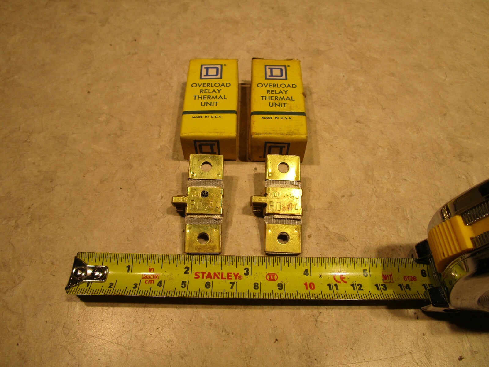 LOT OF 2, SQUARE D, 1-B0.44 THERMAL OVERLOAD UNITS, H0116