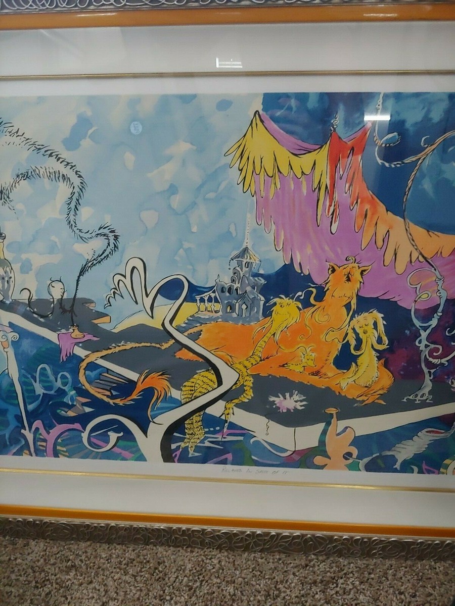 Dr. Seuss Art Serigraph Banned Controversial Painting Authentic Dr. Seuss Art Serigraph Banned Controversial Painting Authentic