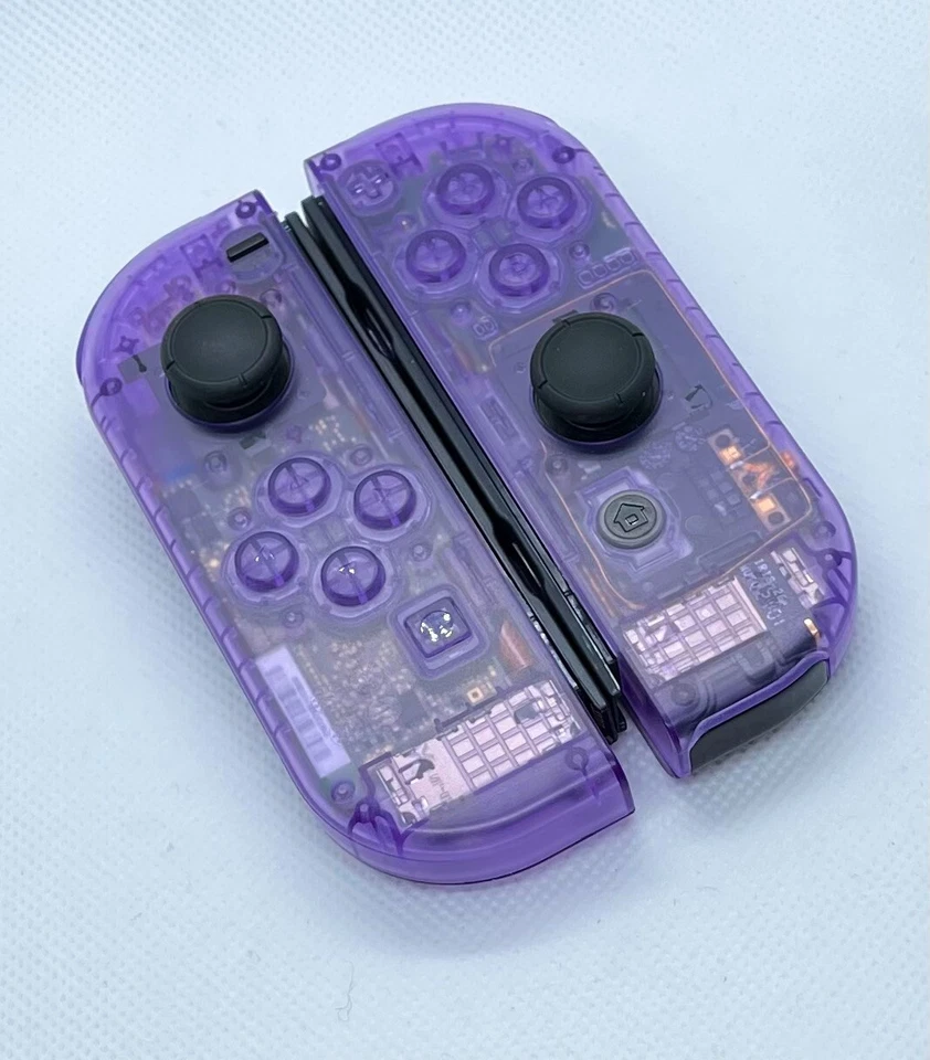 Brand New!! Original Nintendo Switch Custom Mod Clear Purple JoyCon Controller - Image 2 of 4