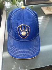 Milwaukee Brewers Baseball Hat Cap Youth New Era Glove Blue Genuine Merchandise