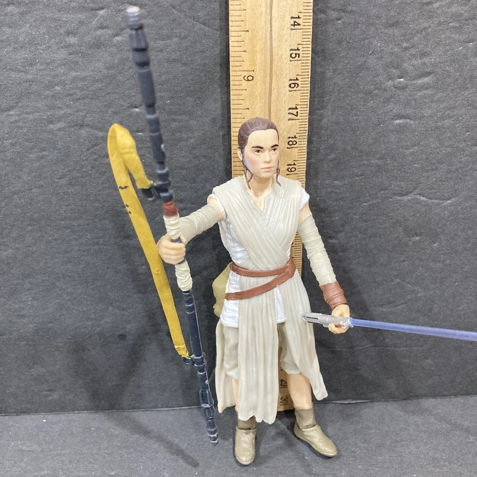 "Star Wars The Black Series Rey (JAKKU) con personal y sable de luz #02 suelto 6""" Foto 4 de 4