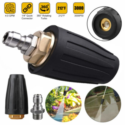 Ricambio Idropulitrice Professionale Ugello Turbo Rotante Karcher/Hotsy/Landa Da 4.0 GPM, Resistente Fino A 3000 PSI - Modello 8.726-057.0 Spruzzatore A Pressione Parkside