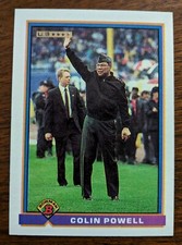 COLIN POWELL, 1991 BOWMAN #533, CHAIRMAN JOINT CHIEFS OF STAFF
