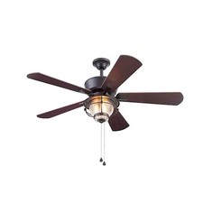 Harbor Breeze Fairwind 60-Inch Outdoor Ceiling Fan Harbor Breeze Merrimack II 52-in Matte Bronze LED Indoor/Outdoor Ceiling Fan ...