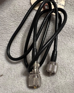 Used Ham Radio RG58A/U Coaxial Jumber Cable 2' foot feet