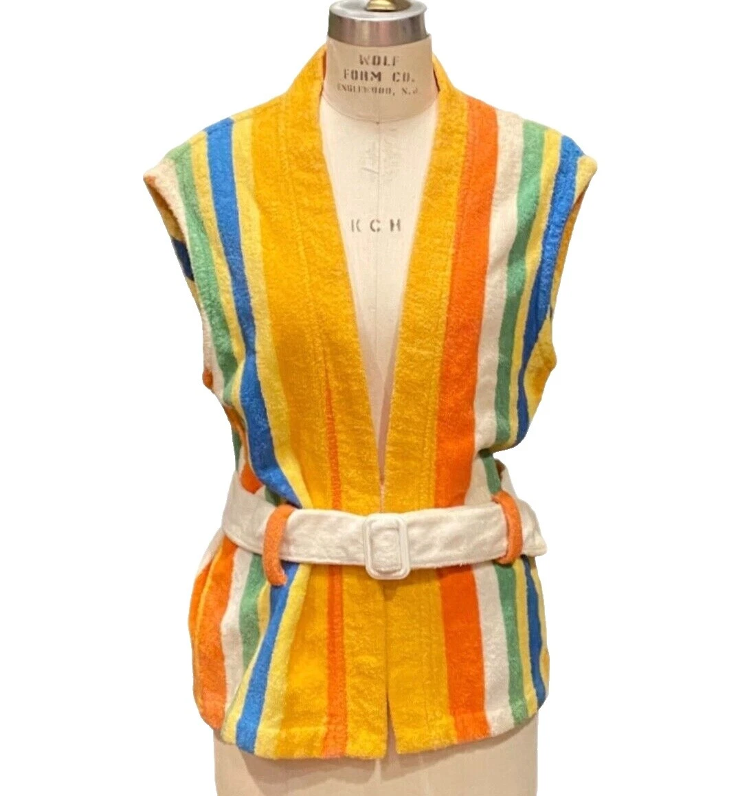Cotton 1960s Vintage Vests for Men