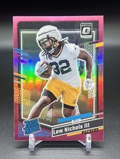 2023 Lew Nichols III Panini Donruss Optic Preview Pink Holo Rated Rookie #335