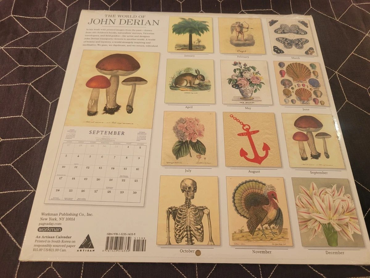 The World of John Derian Wall Calendar 2024