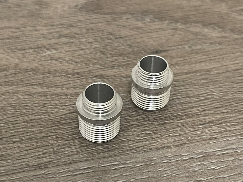 WE-Tech 11mm+ to 14mm- Barrel Extension Adapters (x2) for WE GBB Airsoft Parts