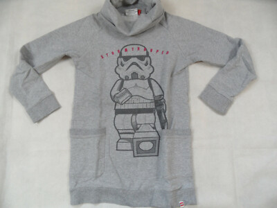 LEGO STARWARS great long sweatshirt with turtleneck gray size 152 top st519