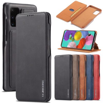 Galaxy A71 Genuine Samsung A51 Case Genuine Leather Flip Card Case