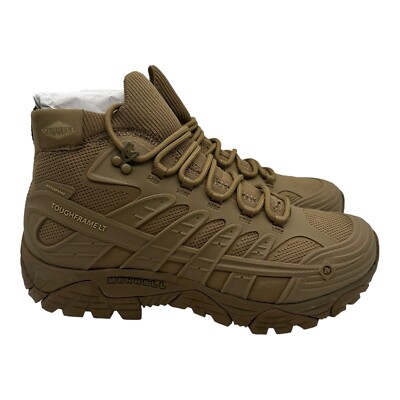 Men's MERRELL Moab Velocity Tactical Mid WP Coyote Boots, Size: 10 (J099423)