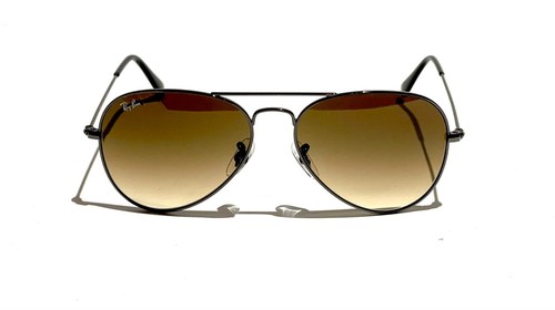 Ray-Ban Aviator RB3025 004/51 Brown Gradient Lens with Gunmetal Frame 55mm